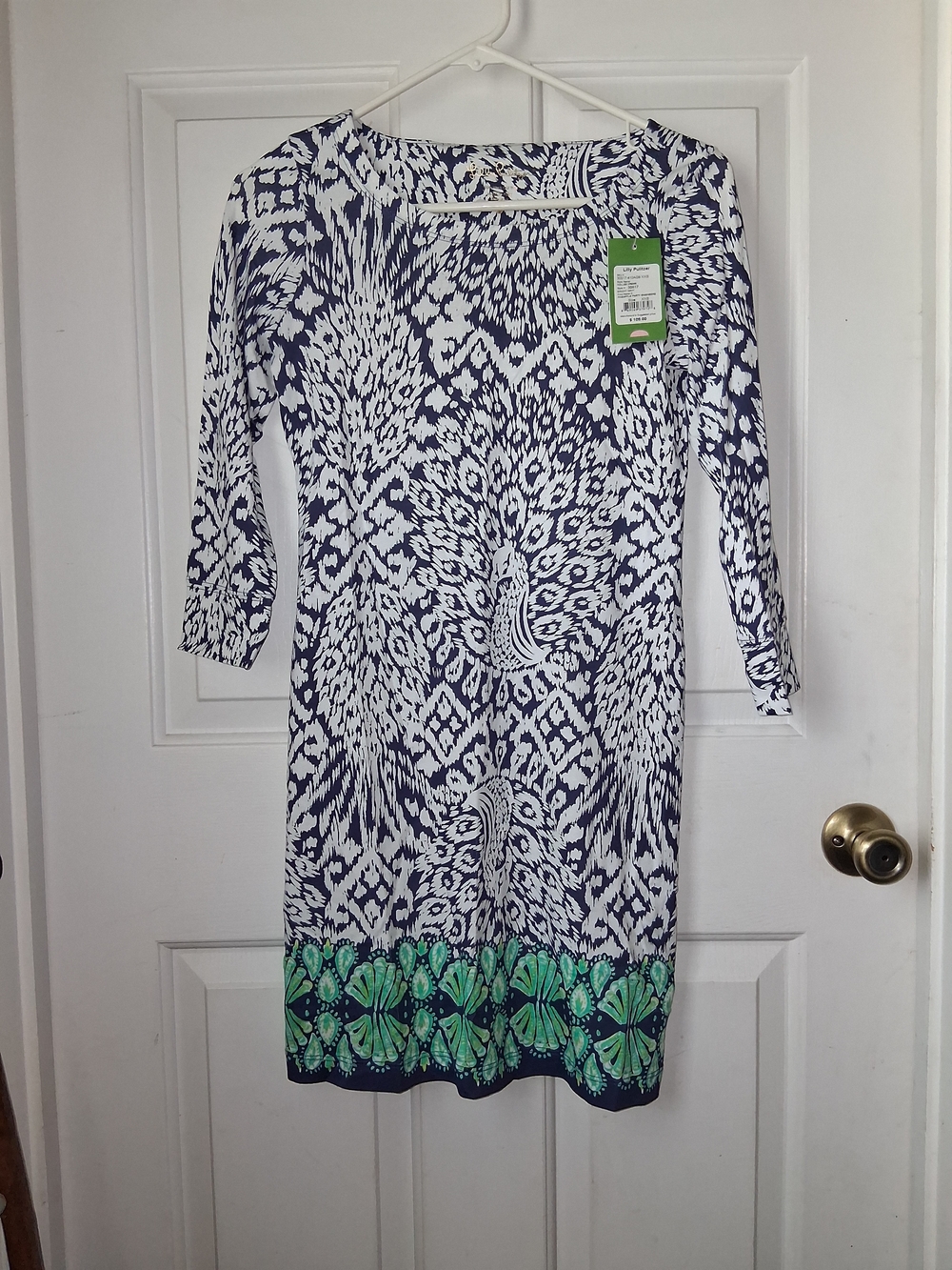 Lilly Pulitzer Navy & White Dress NWT Sise Xxs